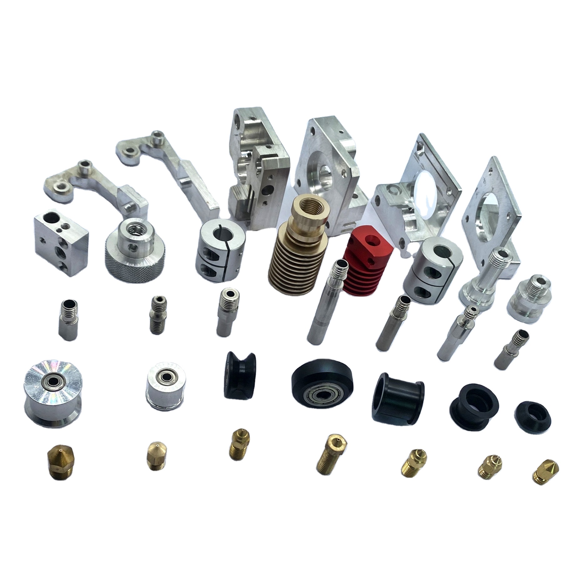 3D Printer Accessories Throat coupling V pulley steel pulley M6 thread MK8 nozzle FOV double extruder 3D printer accessories