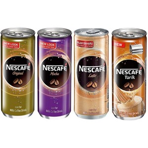 NES CAFE Ready To Drink Ice Can Coffee 24x240ml Original/Latte/Mocha/Tarik/Less Sweet from Malaysia