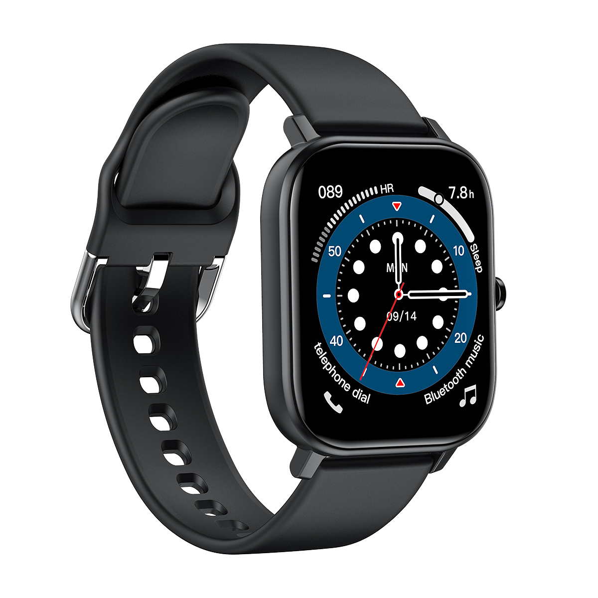 men sport smart watch fitness tracking square display screen luxury GPS 4g LTE phone calls silicone wristband android smartwatch