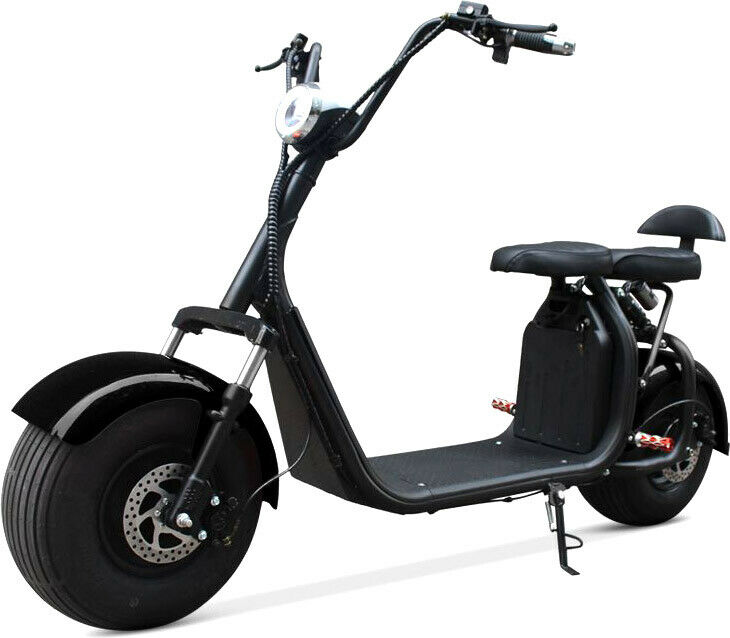 2020 двойное сиденье 2000W 60V Широкий толстой шины Kick Электрический скутер