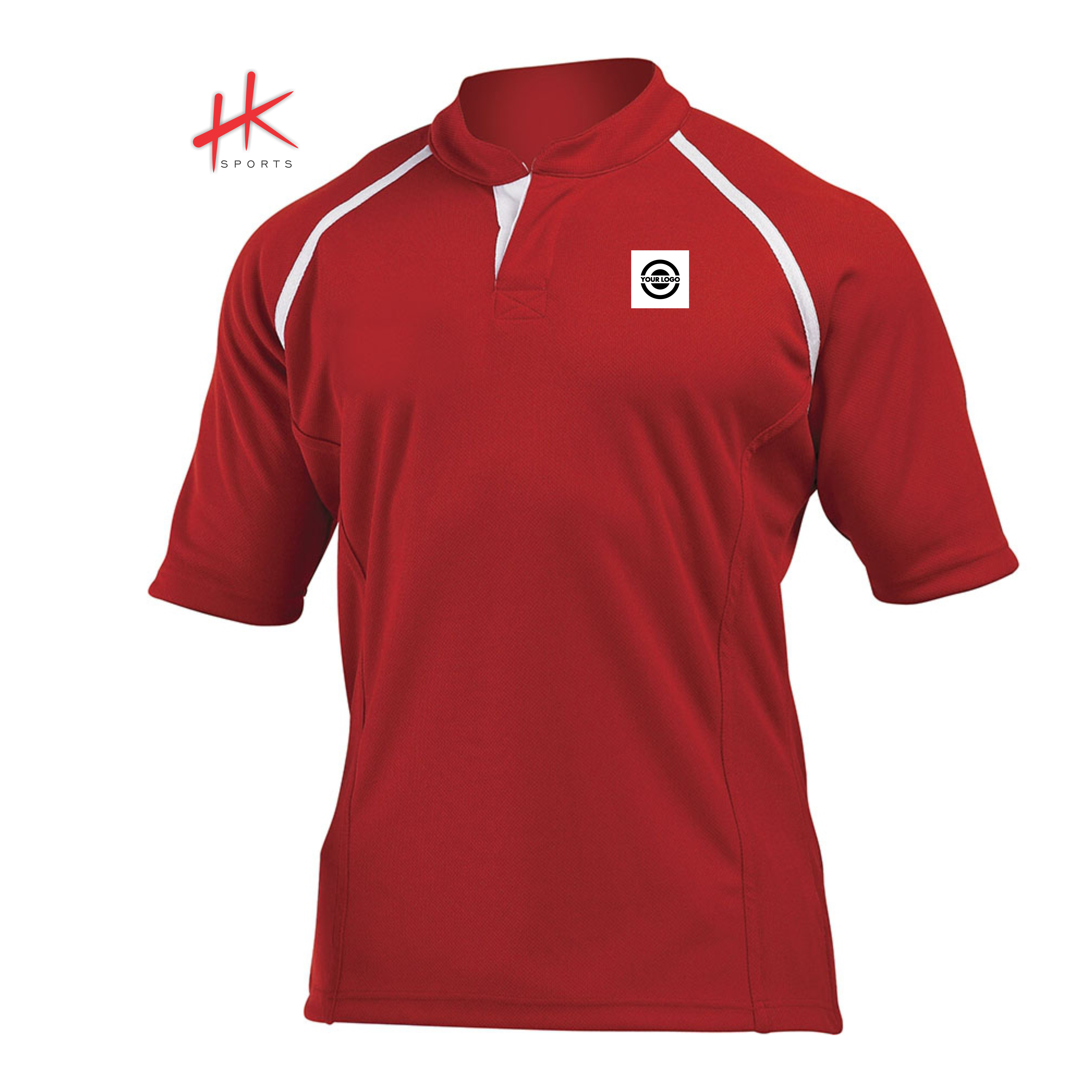 Top Quality Custom Made Heavy Fabric Short Sleeve Men Maroon Rugby Shirt Rugby Jersey