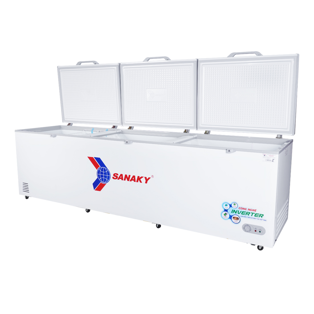 SANAKY горячая Распродажа большая морозильная камера 900L с использованием инверторной технологии с 3 дверями