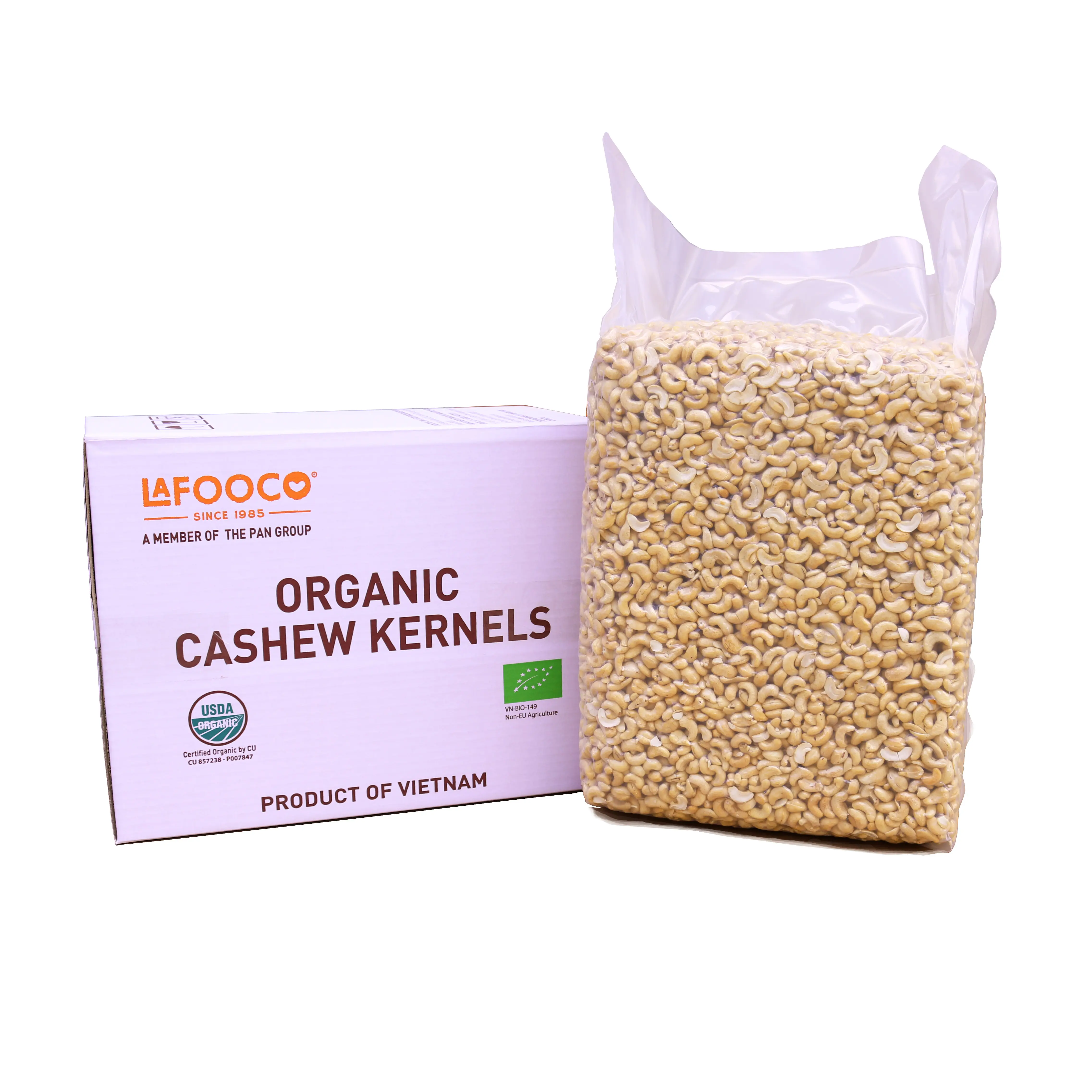 Organic Cashew Kernel Raw Organic Vietnam Cashew nuts