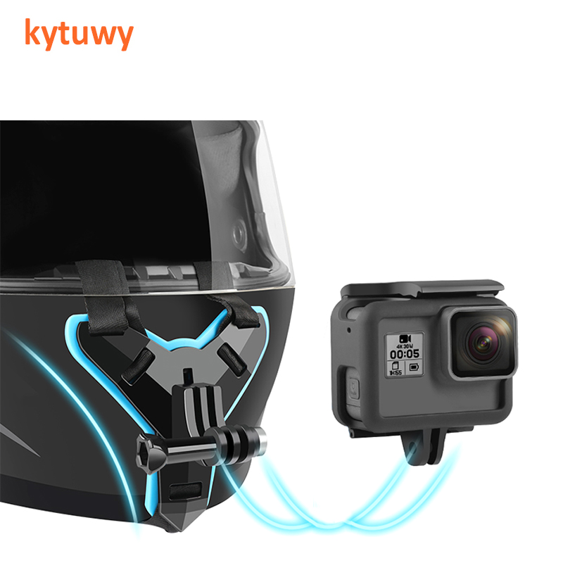 Кронштейн для мотоциклетного шлема Переднее Крепление для подбородка для GoPro Hero 9/ 8/7/6/5/4/3 все спортивные экшн-камеры