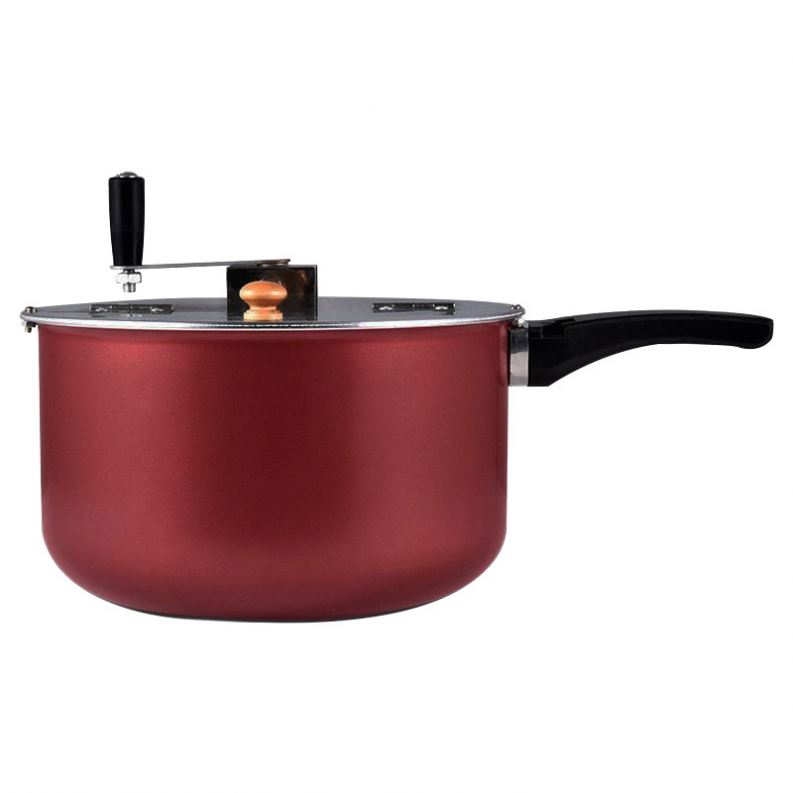 Stovetop Popcorn Maker with knocked down type handle