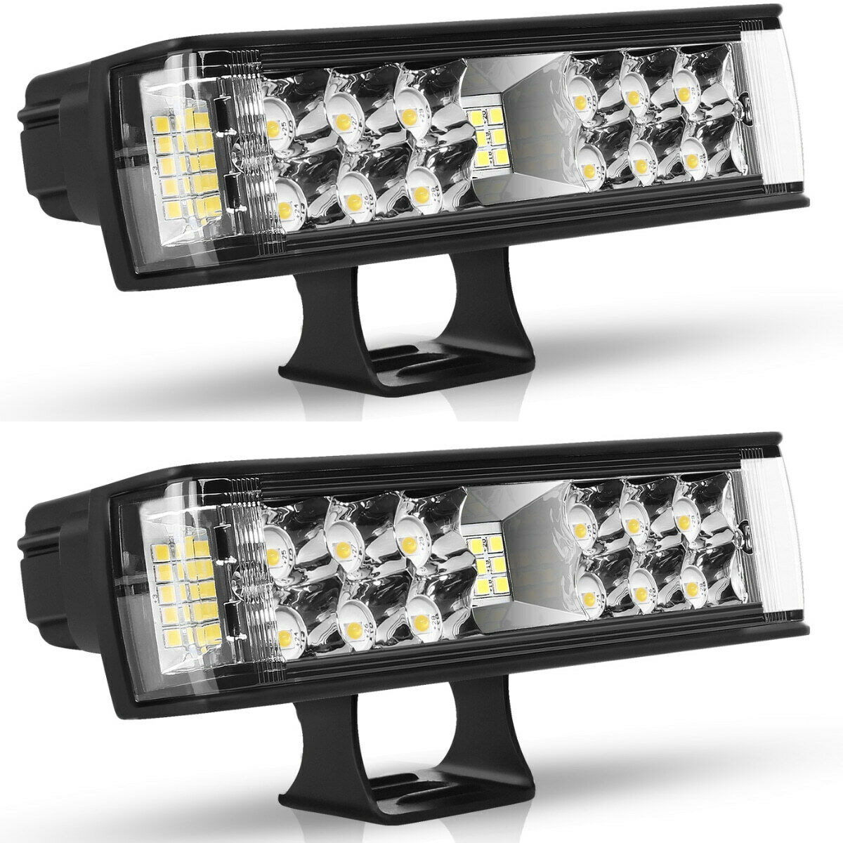 12V 24V 7 Inch LED Light Bar Flood Spot Combo light Side Shooter LED Work Driving Lamp for 4X4 SUV Offroad Truck
