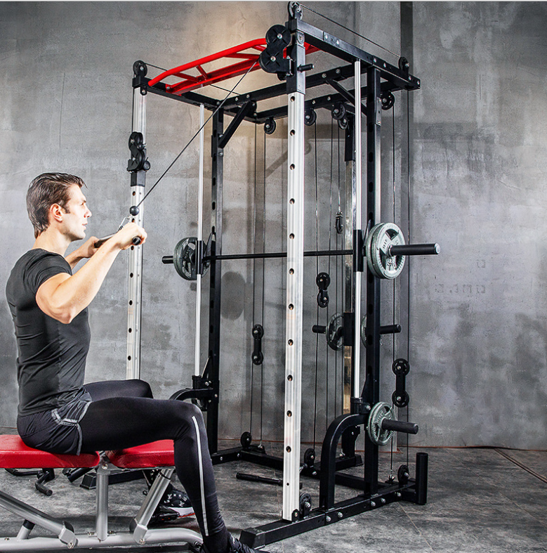 Многофункциональная силовая стойка Smith Machine, оборудование для спортзала и фитнеса