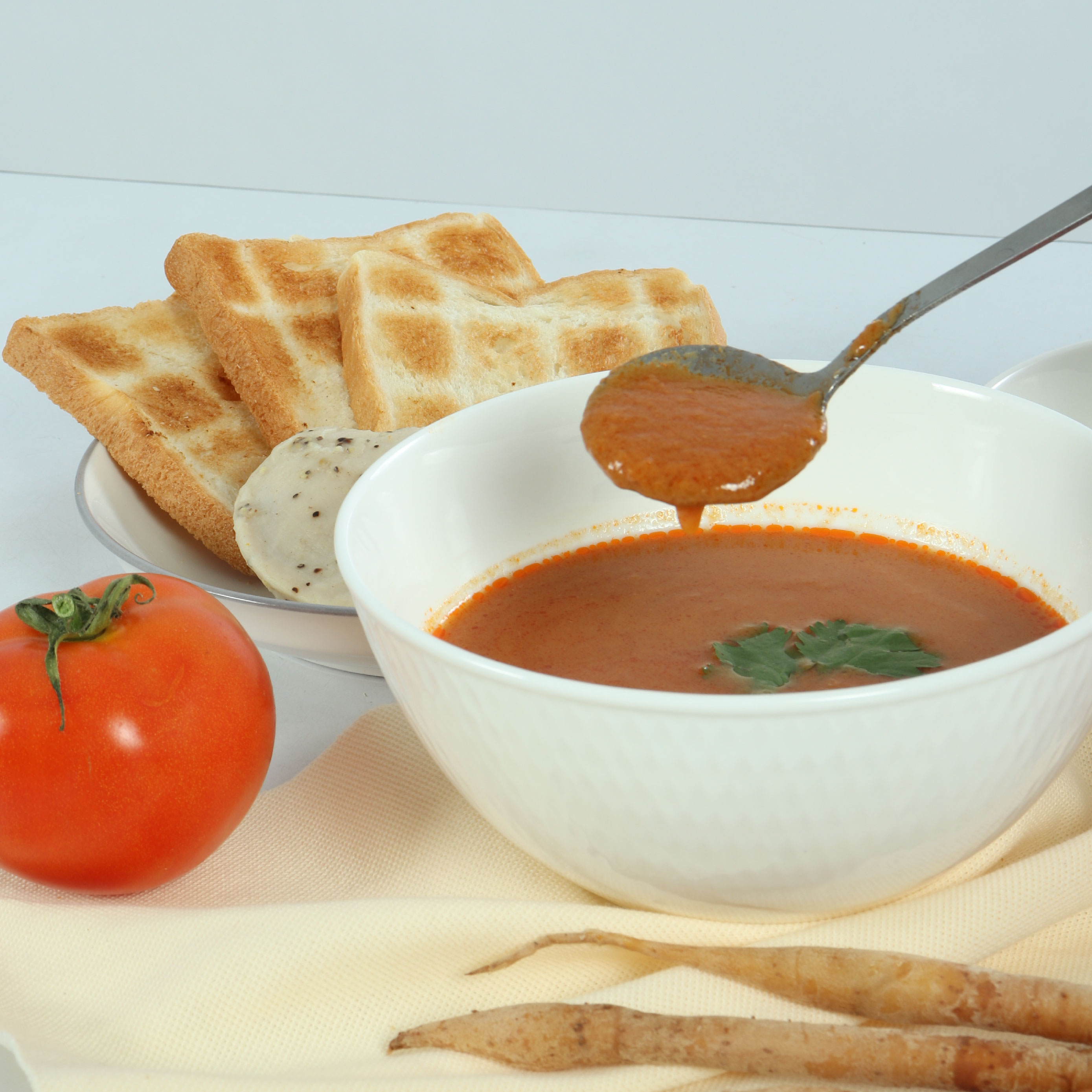 Healthy Instant Food Chicken and Tomato Concentrated Soup With Low Sodium Formula HALAL Certification