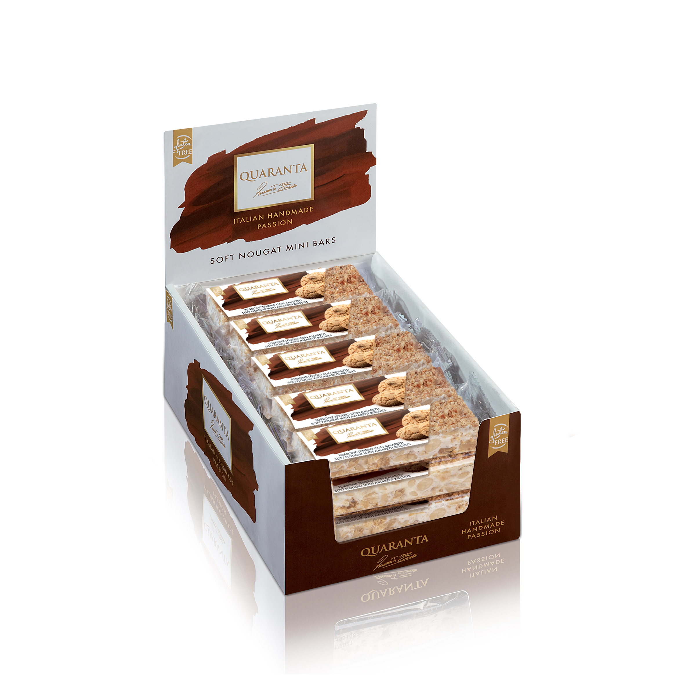 Monoflavor мягкий Nougat мини бруски 50 г x 15 шт. дисплей-amaretti
