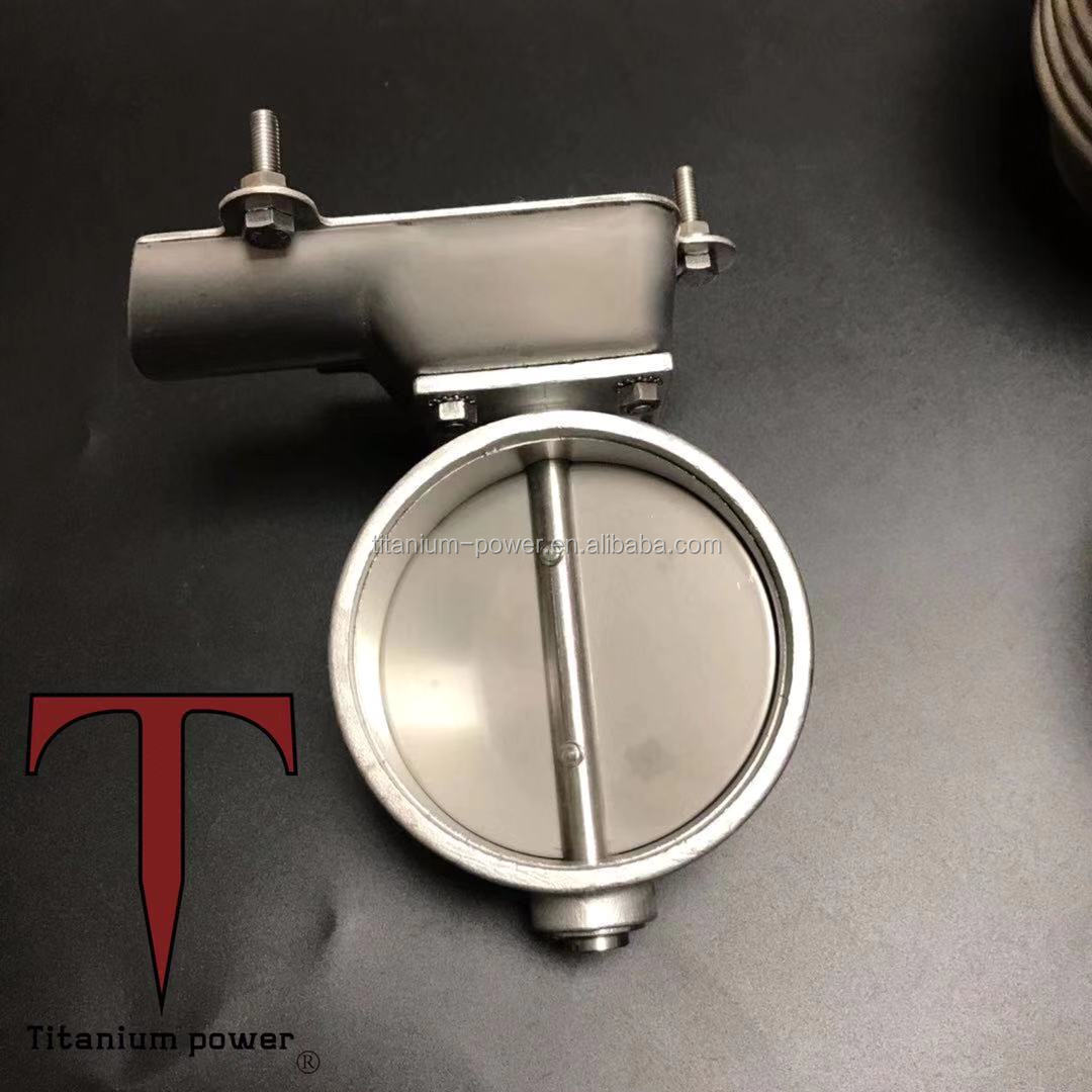2.25" titanium Stainless Exhaust Cutout Cut Out Valve /switch with Remote control case for bmw and Benz valve muffler