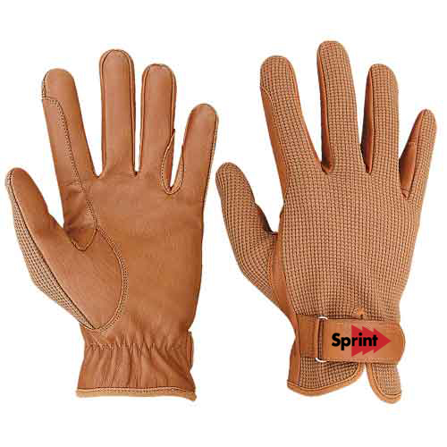 Custom made synthetic leather horse riding gloves