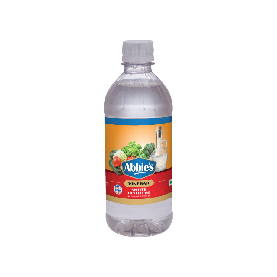 Белый дистиллированный уксус Abbie (473 мл x 24 единицы), продукт из США