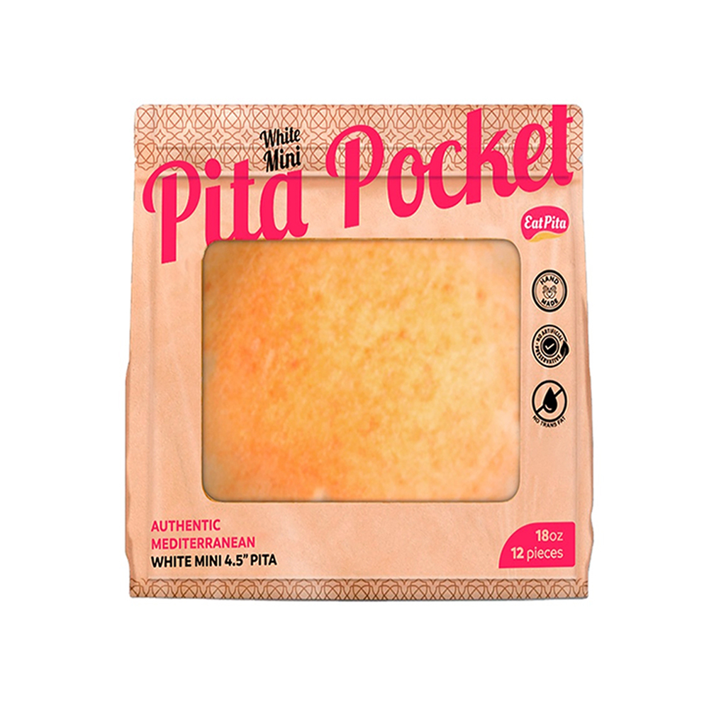 Eat Pita ручная работа оптовая продажа Высококачественная выпечка Pita Pocket Mini White 4,5 дюйма
