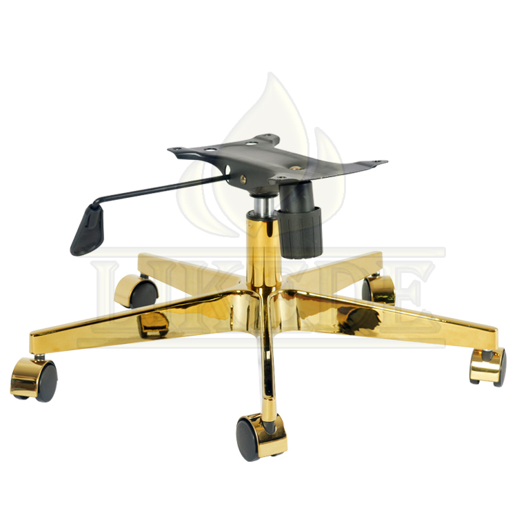 New 5-star chair base aluminum gold office chair stand base metal office chair spare parts