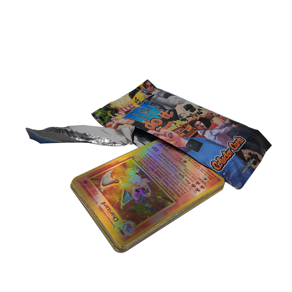 wholesale price high quality best custom holographic printing foil packaging booster trading card playing game cards