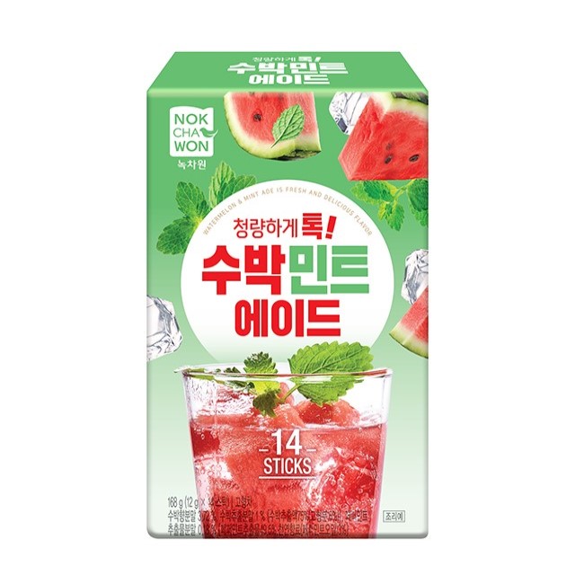 Upgrade Korean Home cafe Watermelon Mint ADE beverage powder Made In Korea