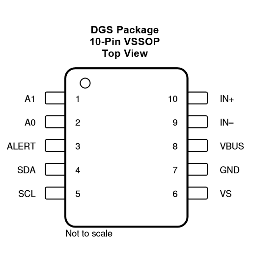 Высокоточный I2C монитор напряжения выходного тока заряда IC PINA238AQDGSRQ1