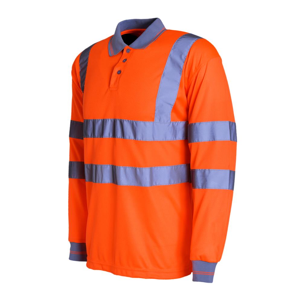 High Viz Orange Long Sleeve Security shirt
