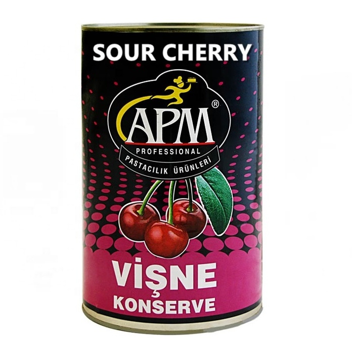 APM консервированный, консервированный кислый вишневый для пищевых секторов и отраслей, таких как кондитерские изделия, кондитерские изделия и др.