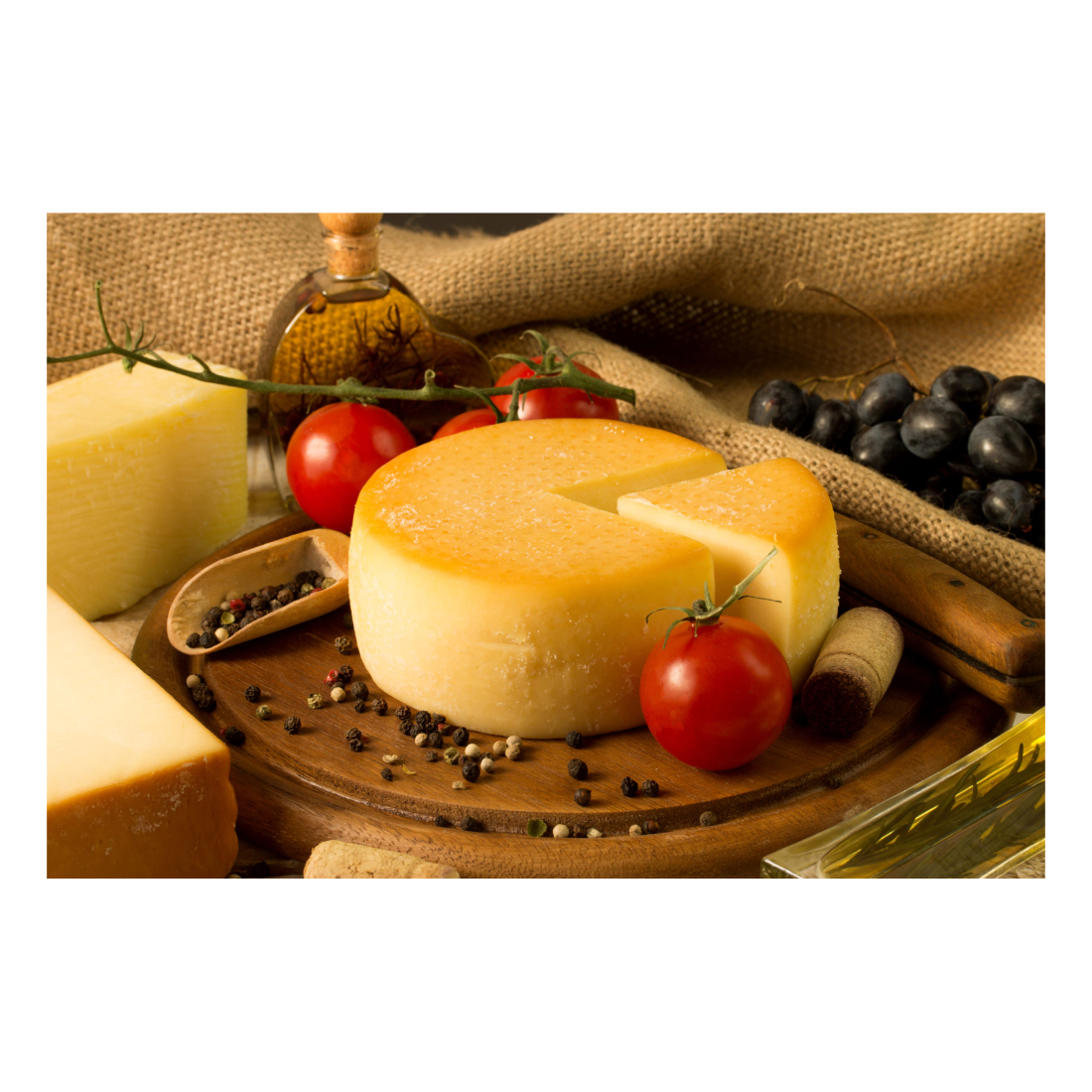 Cheese Provolone from Russian manufcturer private label your logo CowMilk Cheese 40%