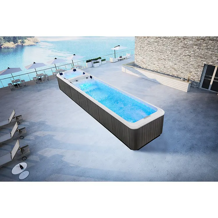 acrylic whirlpool massage bathtub 10 meter white fibreglass swimming spa bathtub