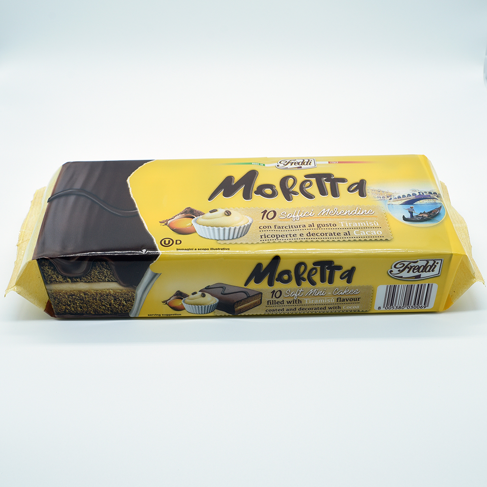 Мини-торт с покрытием MORETTA tiramisu 30 г x 10 = 300 г со вкусом tiramisu, FREDDI DOLCIARIA, Сделано в Италии