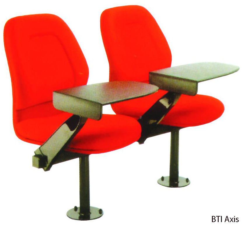 Lecture Stadium Auditorium Chair AXIS A Long Lasting Solid Strong Moulded Metal Pedestal Polypropylene Writing Tablet
