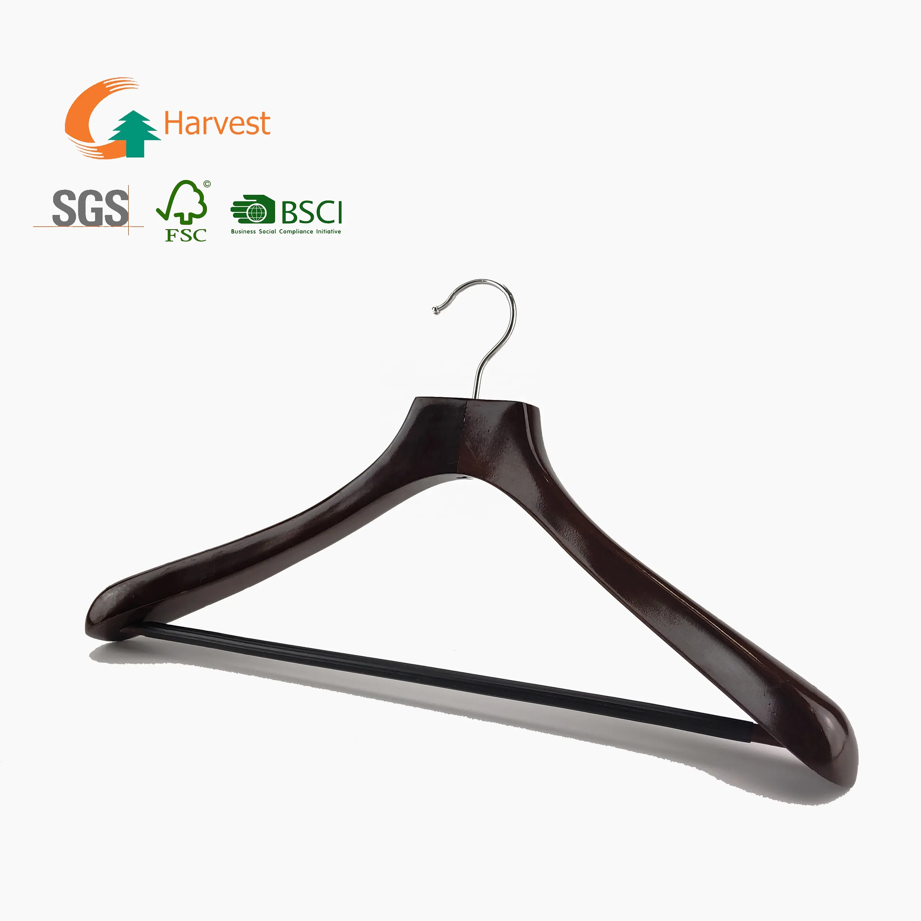 wooden kids hanger with bar