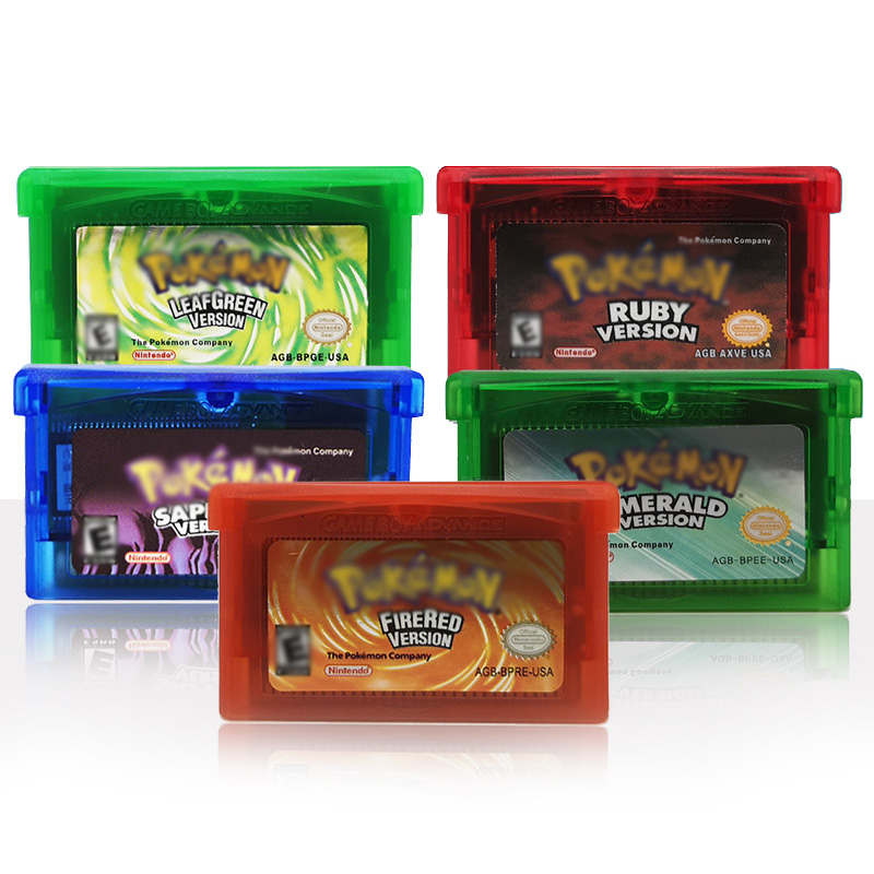 Видеоигры 5 изданий картридж для игры Pokmon на английском языке для GBA GBC