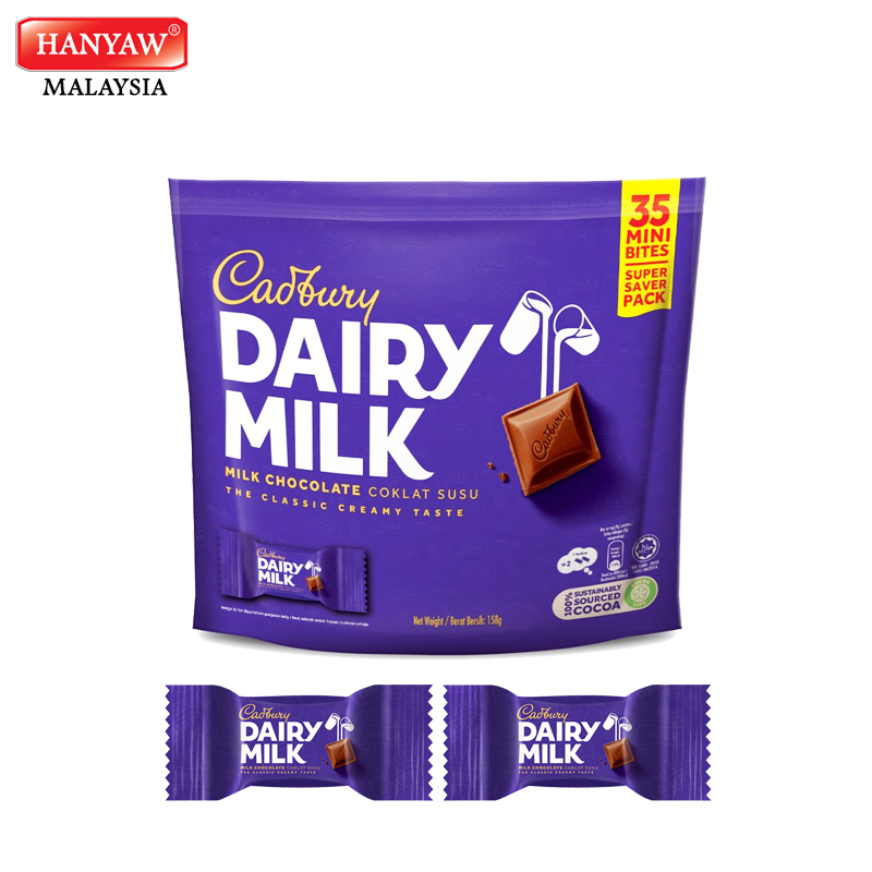 [Malaysia] Fast Shipping + Halal Certified Cadbury Dairy Milk Neaps Mini Doy Bag (16 Packs X 35 Pcs x 158g/Ctn)