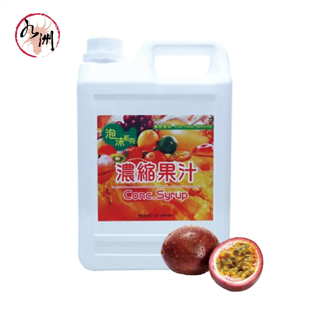 Taiwan Bubble Tea Supplier Passion Fruit Concentrated Syrup