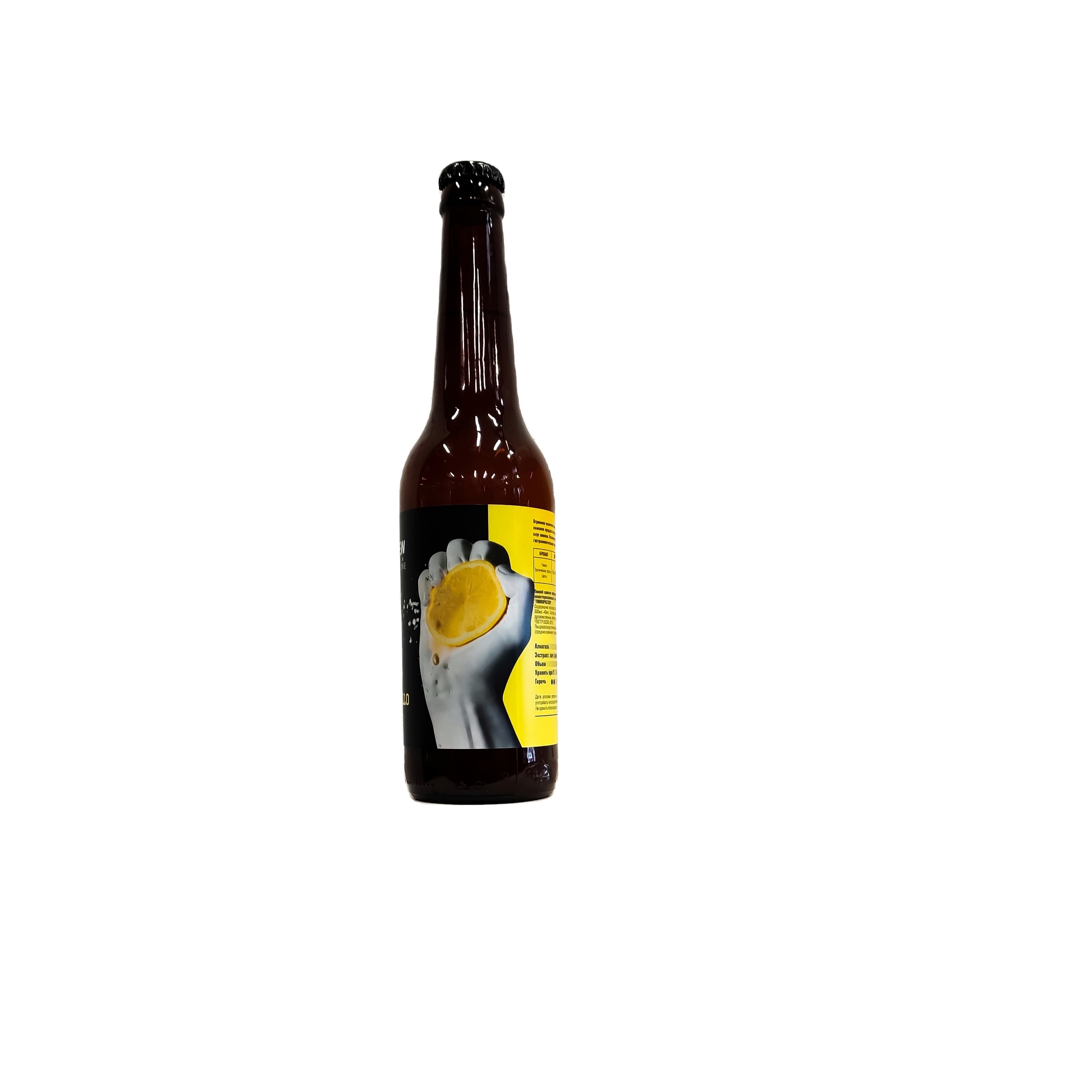 Пиво лимолонлончели, спиртовые напитки, крафтовые фрукты Ale 8%, 500 мл стеклянная бутылка