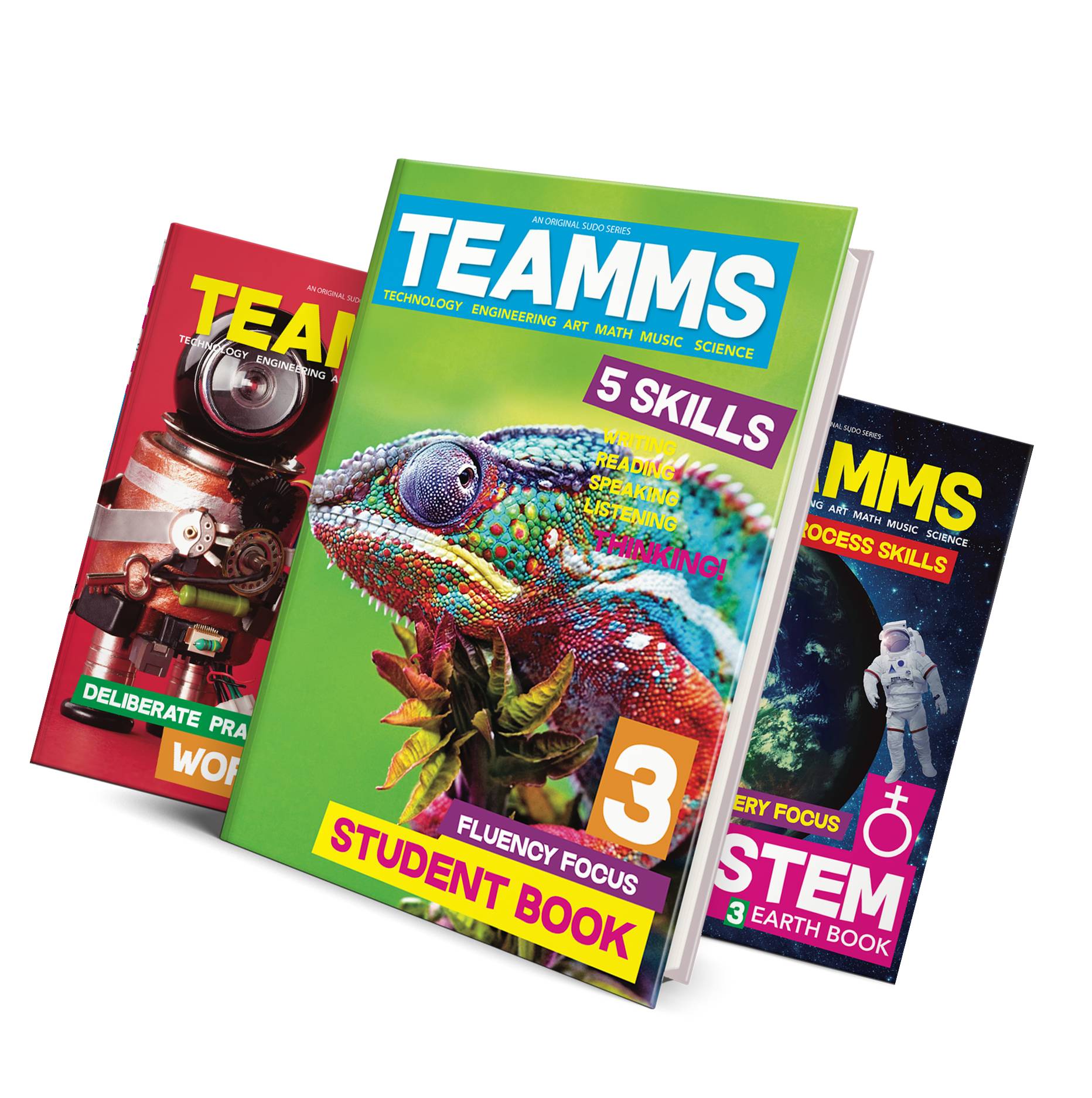 TEAMMS Level 3 (Студенческая книга + Рабочая книга + стебельная книга) Детские языковые Обучающие английские книги для учеников начальной школы