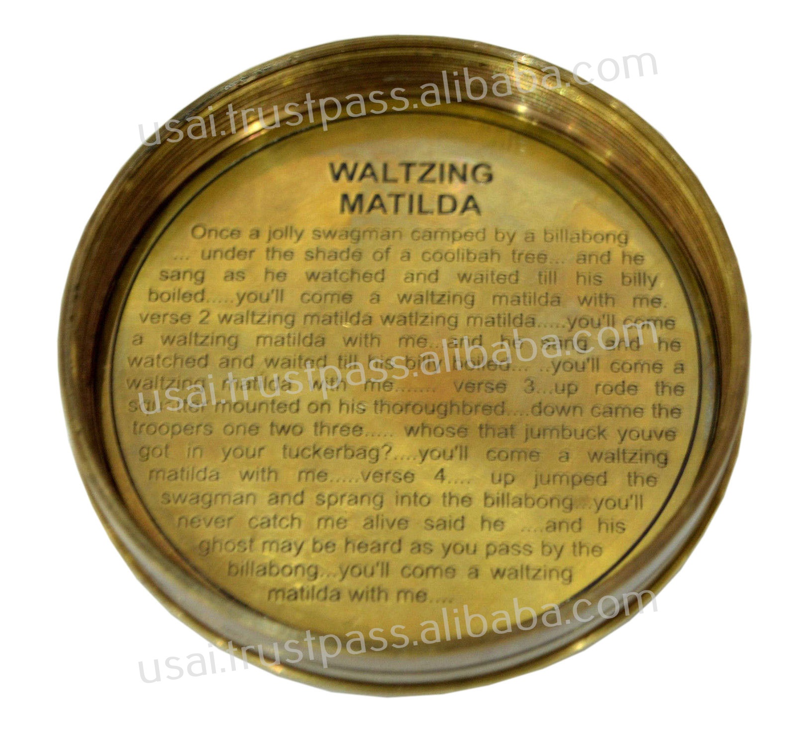 Brass Compass,MARINE ANTIQUE BOOT POLISH DARK TIN STAIN BRASS COMPASS - 2.25 INCH