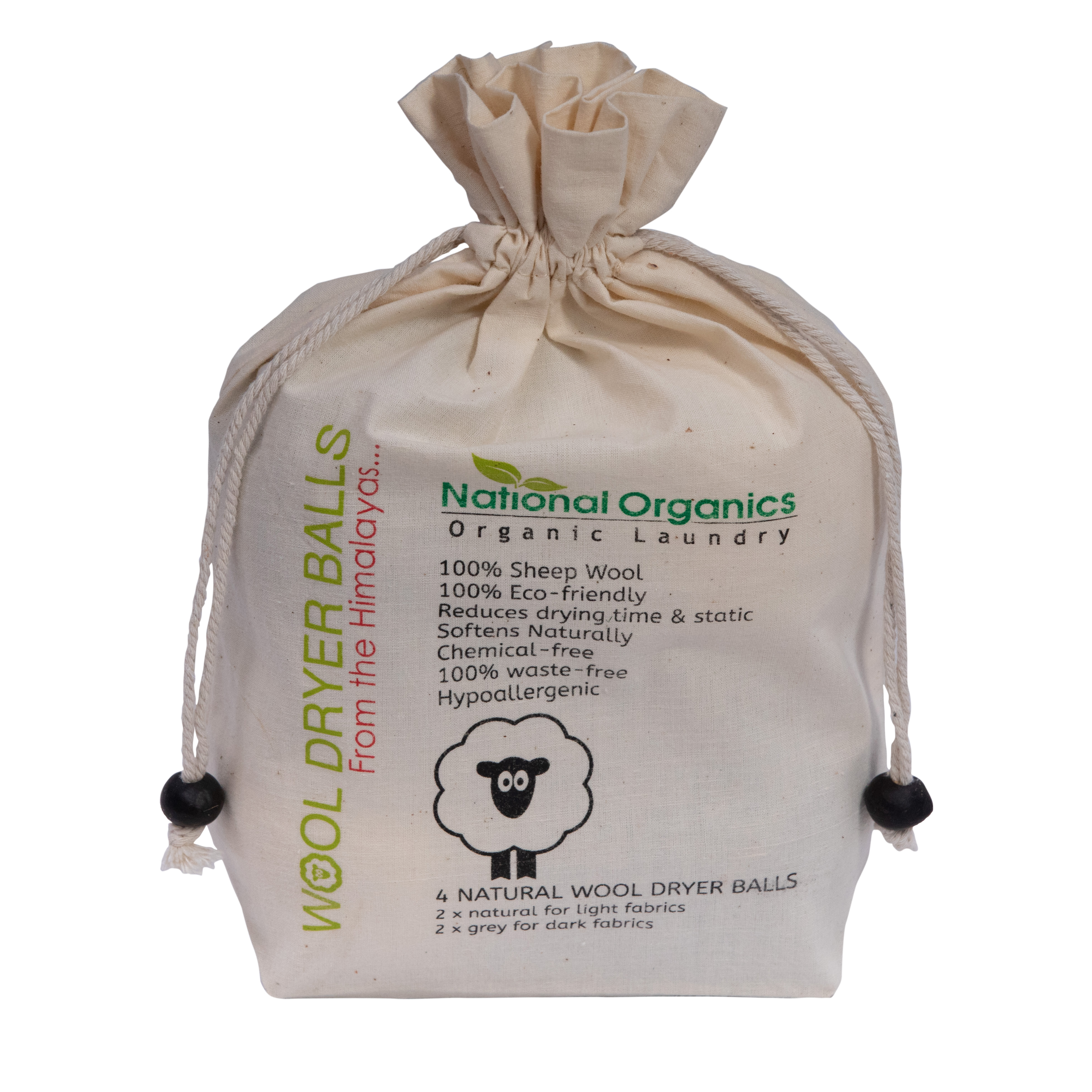 Eco-Friendly Nepal Made Wool Dryer Balls 6*pack Natural and Unscented