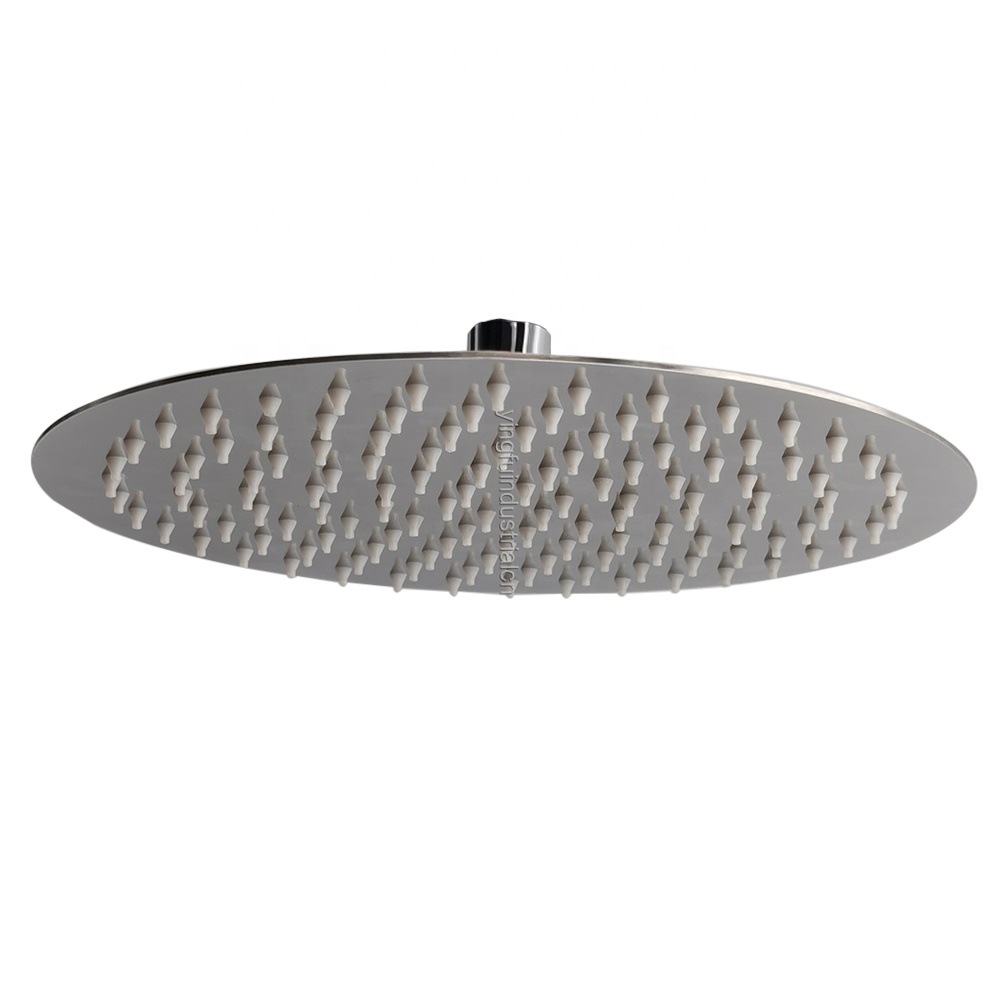 High Pressure Stainless Steel Bathromm Wall Mounted Round Chrome top shower with 10 inch