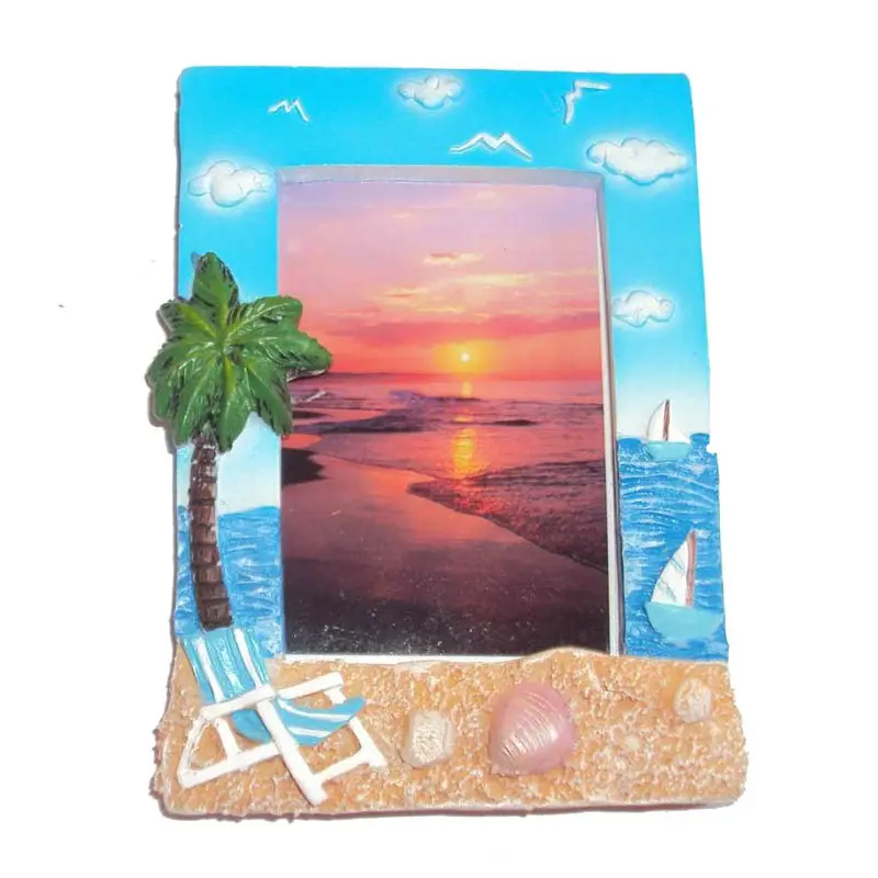 Customized polyresin souvenir photo frame resin picture frame