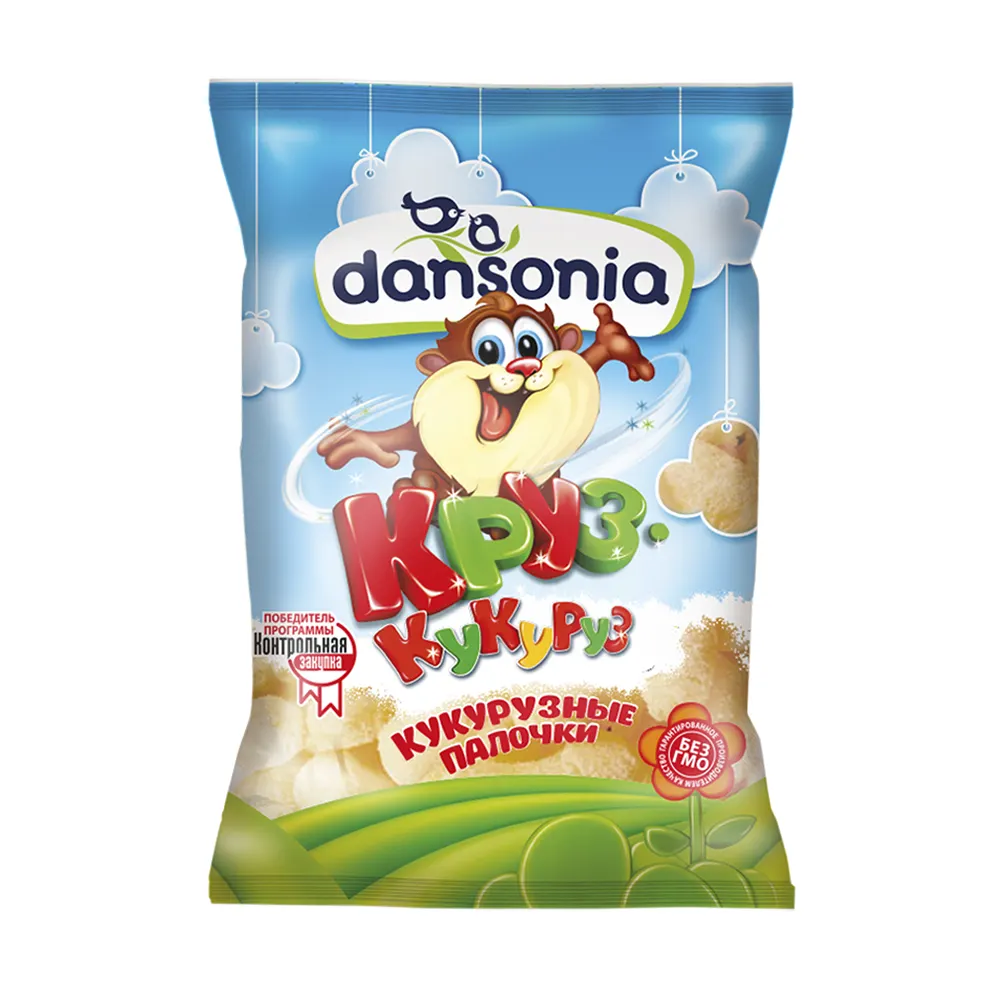 Best price corn sticks "Dansonia" 150 g puffed corn stick snack puffcorn in bulk from manufacturer