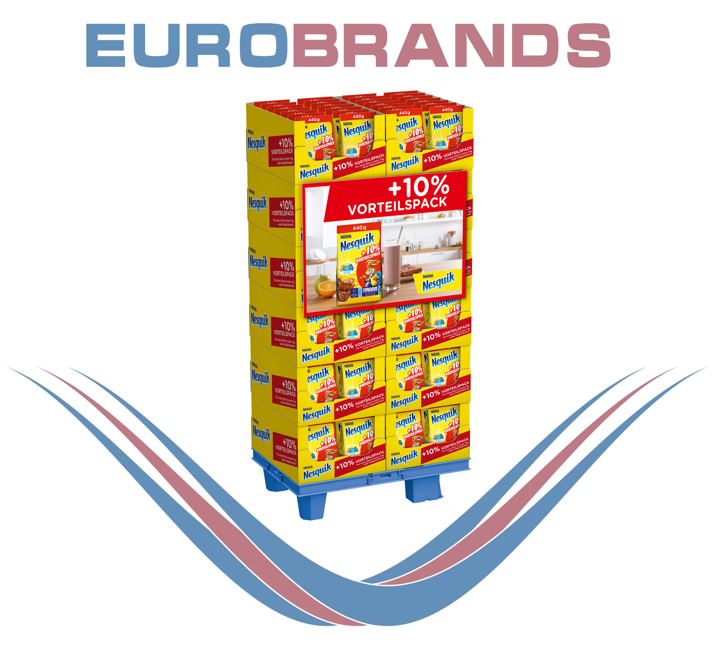 Nestle Limited nesquick оригинальный Nachfullbeutel 440g Акция + 10%, дисплей, 168 шт