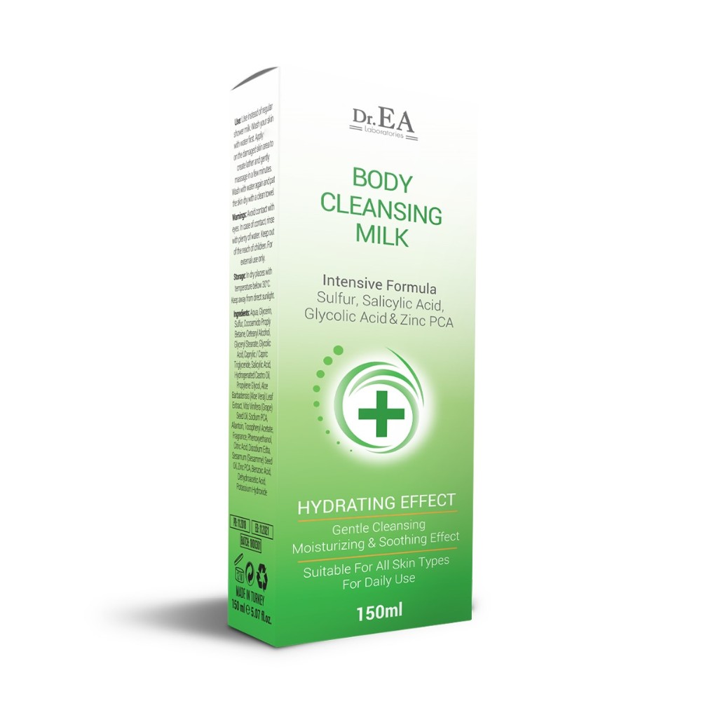 Best - Dr.EA Zolic Body Cleanising Cream Milk / Natural Body Scrub Cleansing Gel