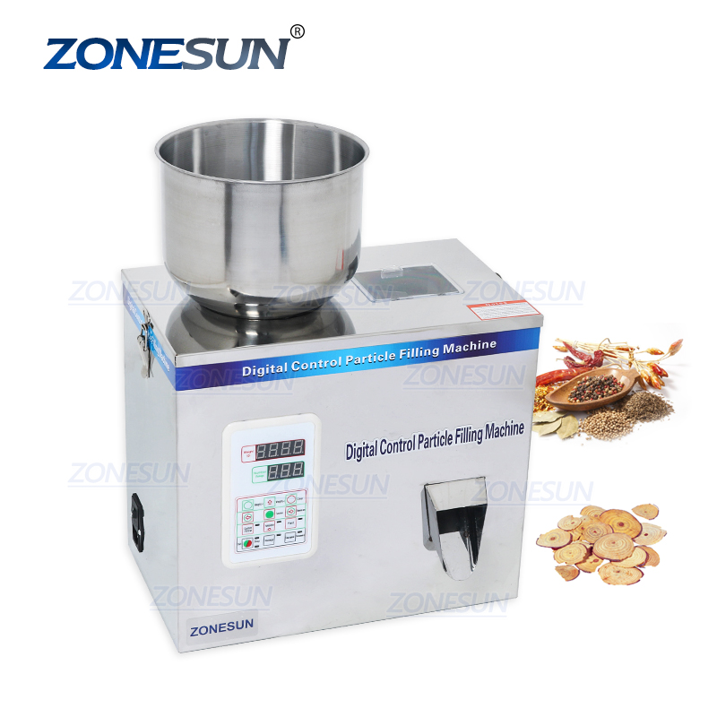 ZONESUN 1-200 г упаковочная машина для чайных конфет оборудование для розлива гаек автоматическая машина для розлива порошка чая