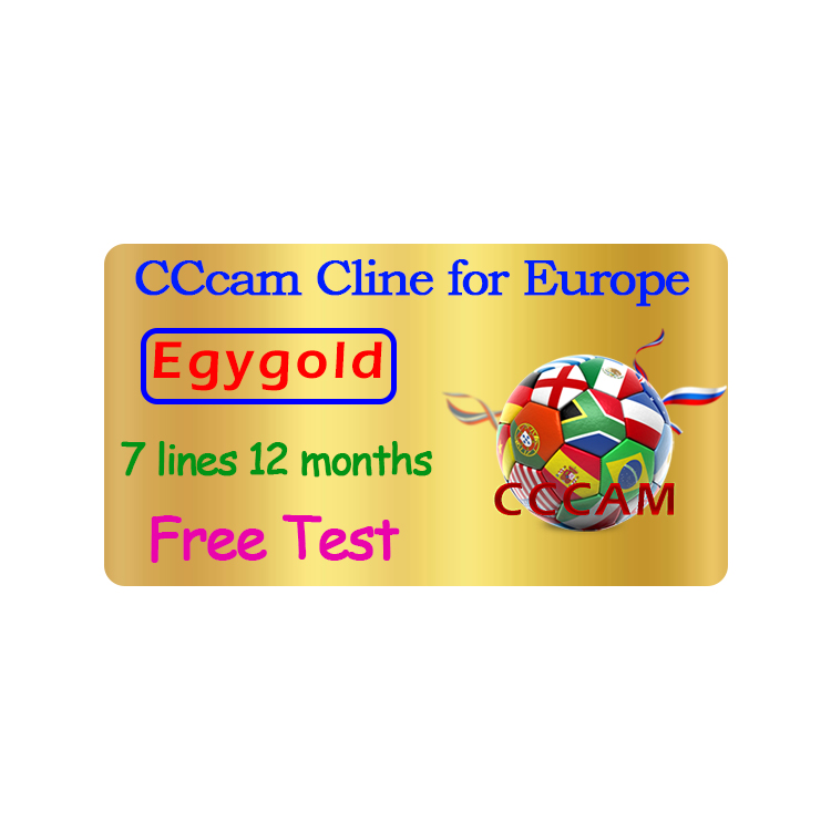 Egygold cccam clines для Европы, Испании, Португалии, Польши, OSCAM, Германии, 7 линий для спутникового ТВ-приемника
