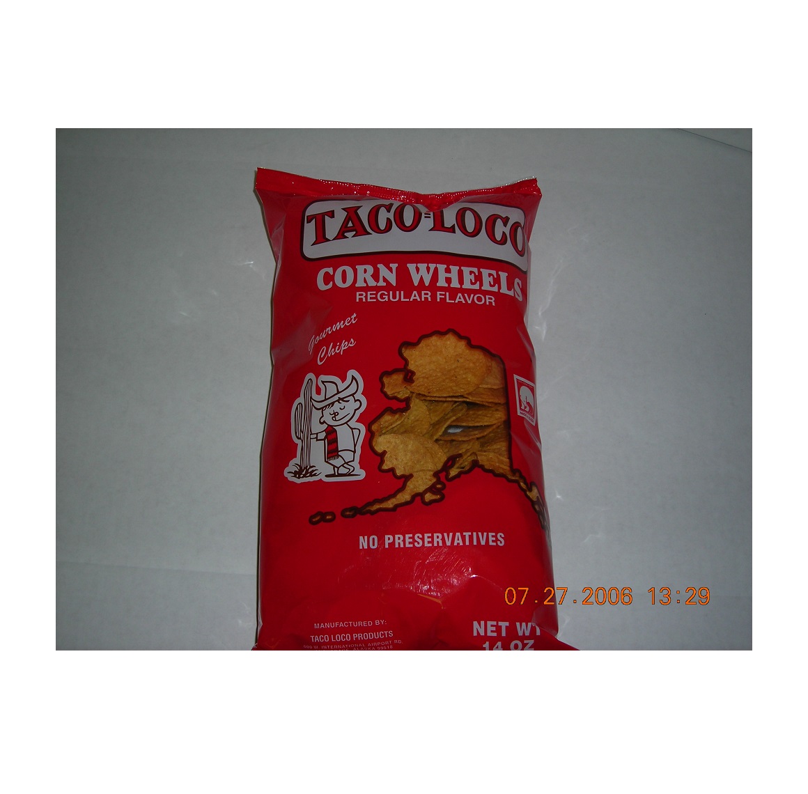 Taco Loco Round Corn Chip Wheels Model Number 7820311131