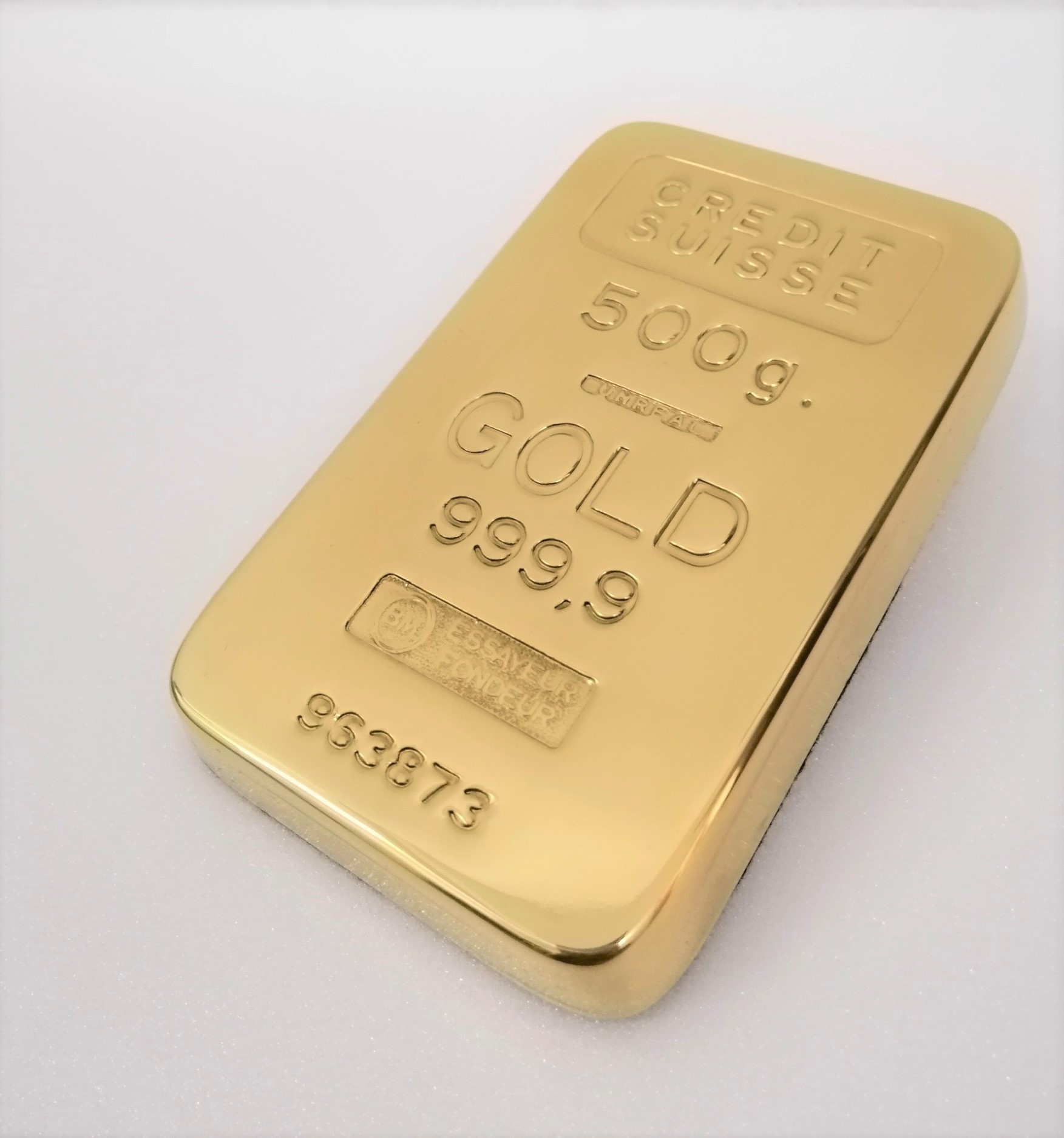 24K позолоченный Большой Золотой слиток вес бумаги