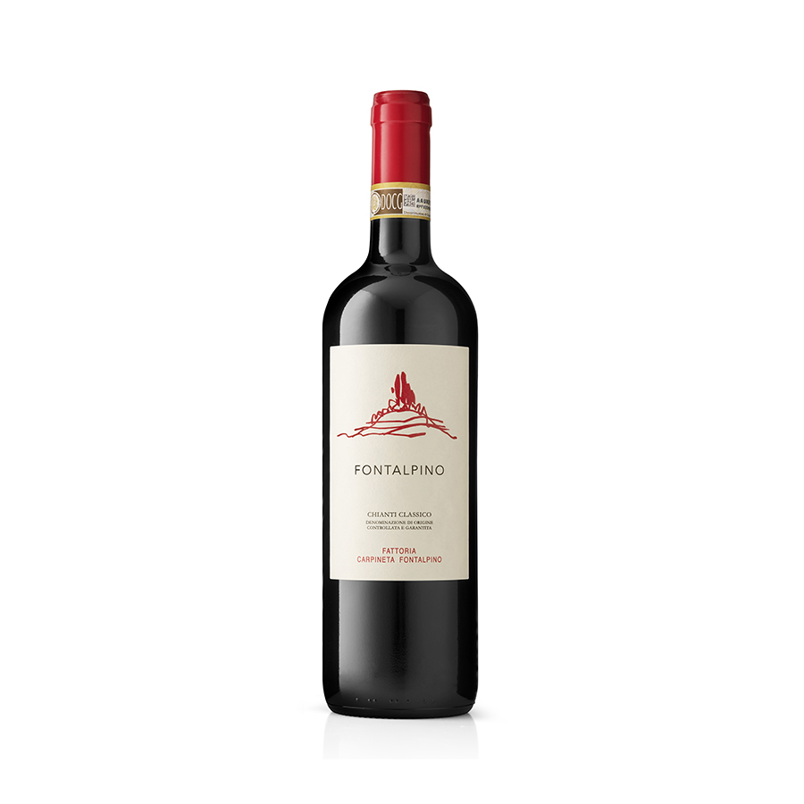 Лучшее качество, итальянское органическое красное вино Fontalpino Chianti Classico DOCG 750 мл