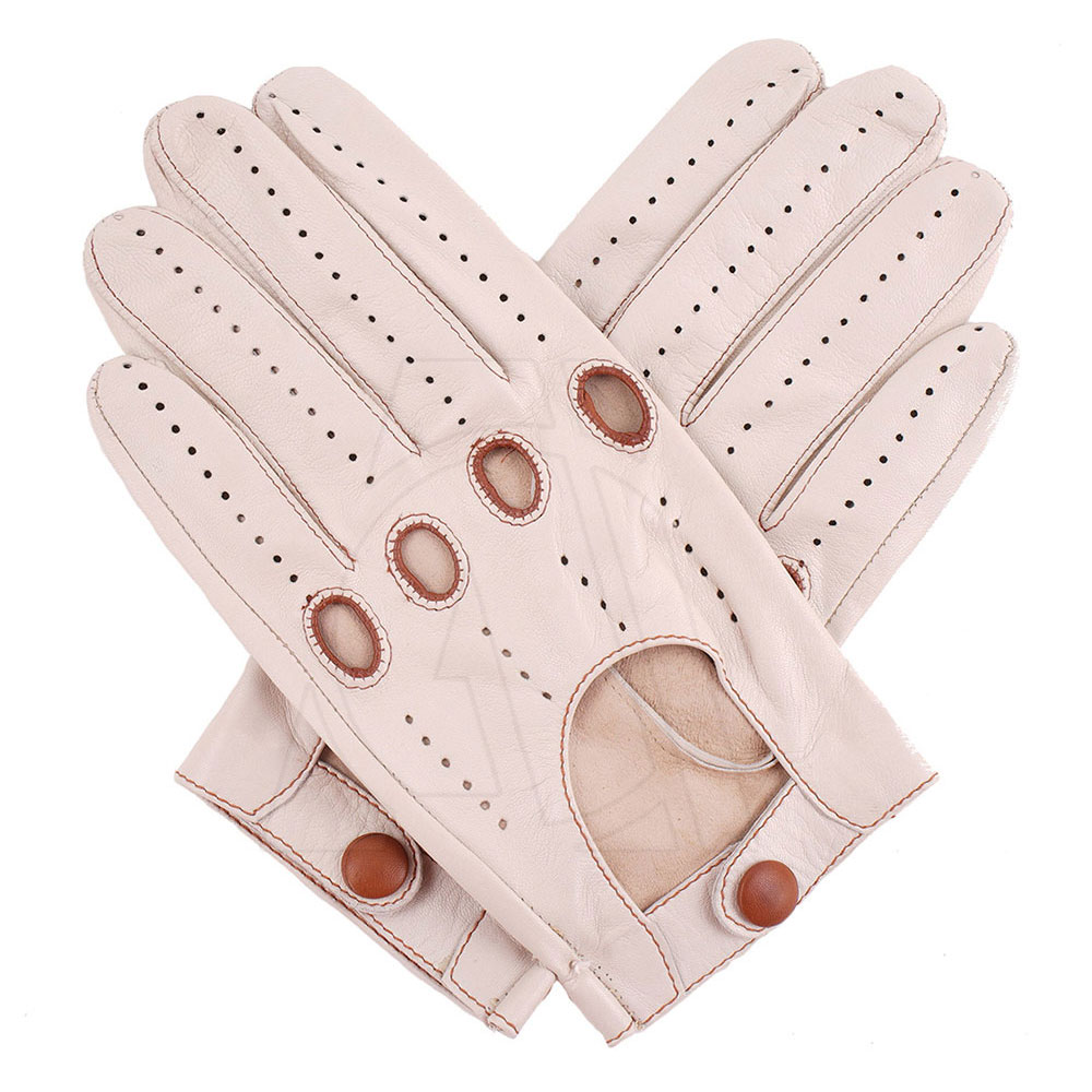 Spring Men's Genuine Leather Gloves For Driving