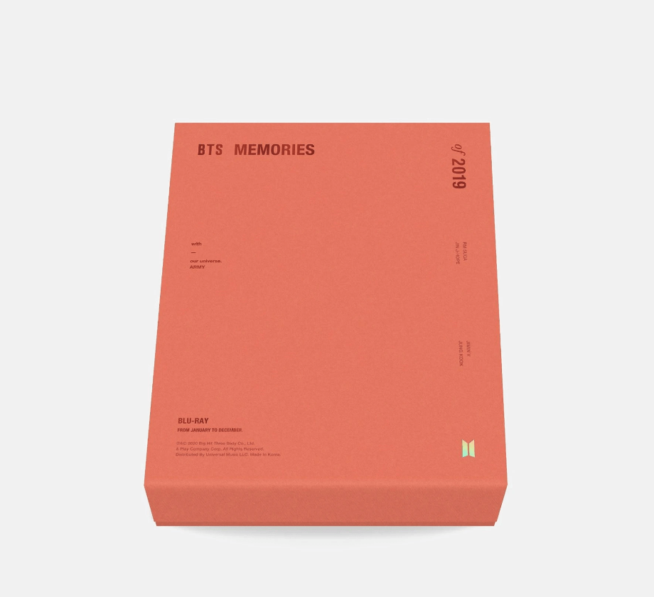 (official Weverse) - B-T-S - MEMORIES of 2019 BLUE RAY BTS CD Music KR;10127102