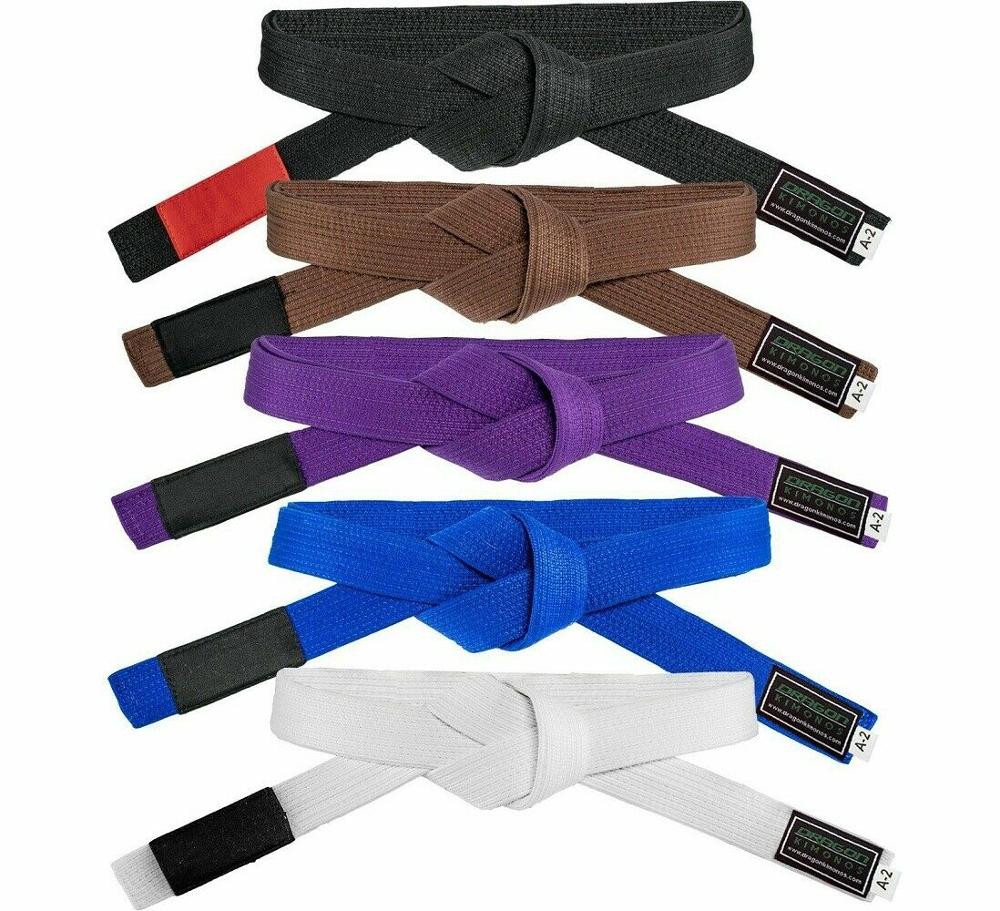 Brazilian Jiu Jitsu Gi Belts 100% Cotton Material MMA BJJ Kimono Belt