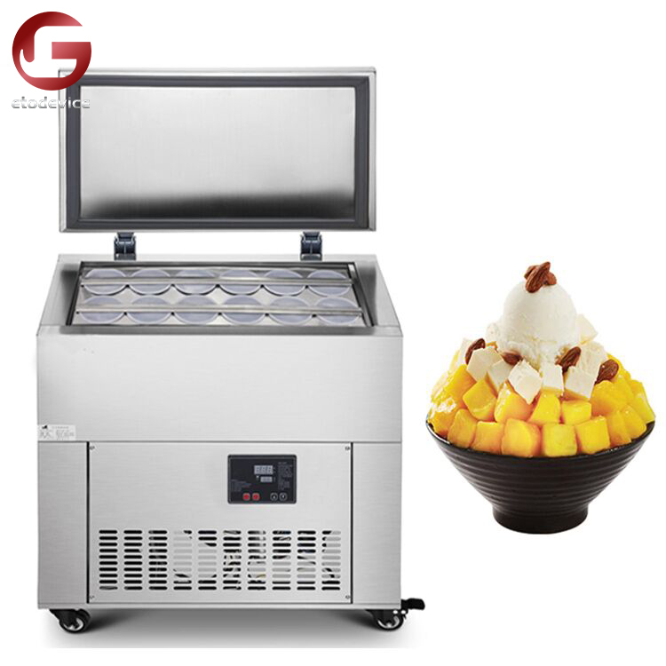 Factory Price Commercial Snow Ice Block Shaving Machine Thickness Adjustable Ice Shaving Machine