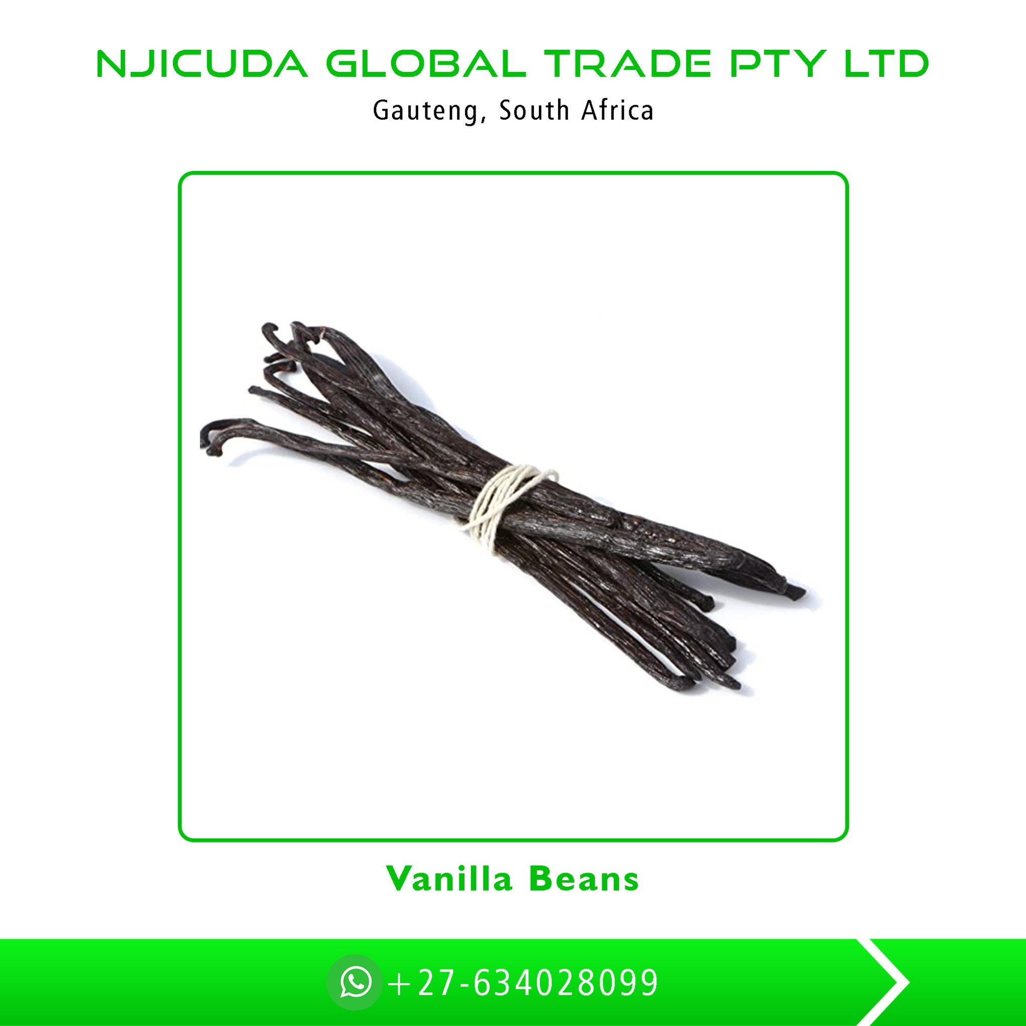 Hot Selling Best Quality Organic Vanilla Beans